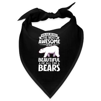 Polar Bear Global Warming Artic Seal hunting Ursus - Bandana - Schwarz - Vorne