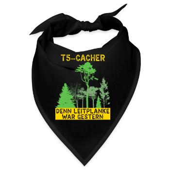 Geocache Geocacher GPS Schatzsuche Geocaching - Bandana - Schwarz - Vorne
