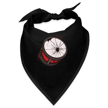 Fanfahrenzug Spielmannszug Trommel - Bandana - Schwarz - Vorne