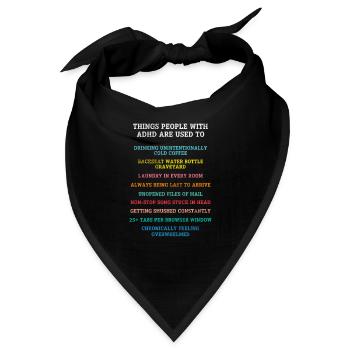 ADHS - Bandana - Schwarz - Vorne