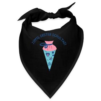 Schultüte: Erster Schultag - Bandana - Schwarz - Vorne