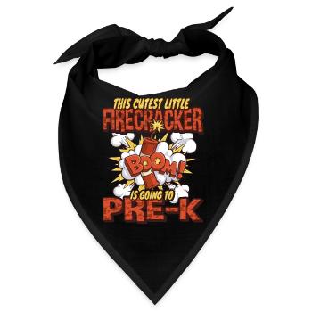 Süßeste Kinder Feuerwerk Grundschule - Bandana - Schwarz - Vorne