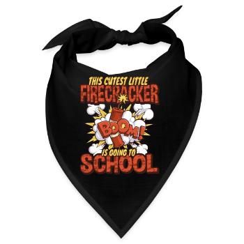 Süßeste Kinder Feuerwerk 1. - 4. Klasse - Bandana - Schwarz - Vorne