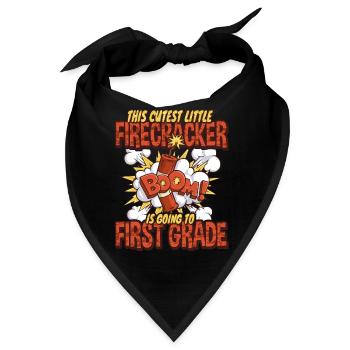 Süßeste Kinder Feuerwerk erste Klasse - Bandana - Schwarz - Vorne