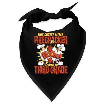 Süßeste Kinder Feuerwerk dritte Klasse - Bandana - Schwarz - Vorne