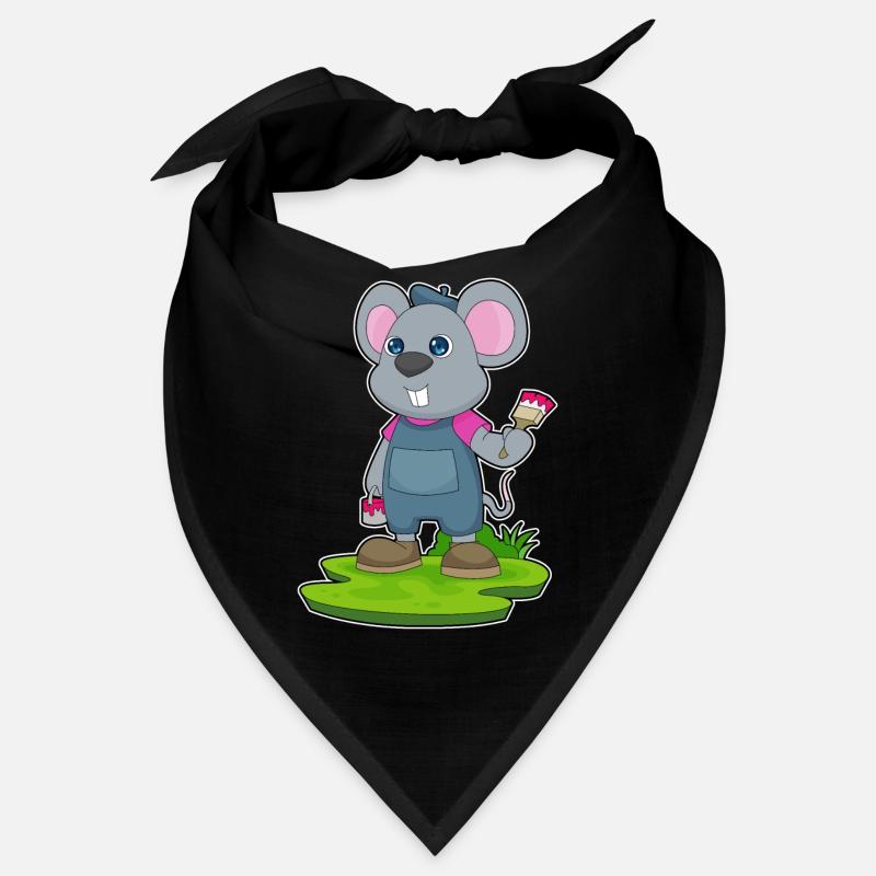 Mouse Painter Brush Painting Bandana