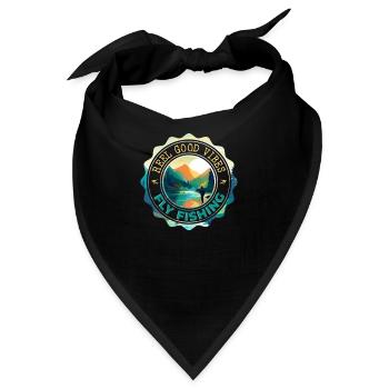 Fly Fishing Reel Good Vibes On the Shore of - Bandana - Schwarz - Vorne