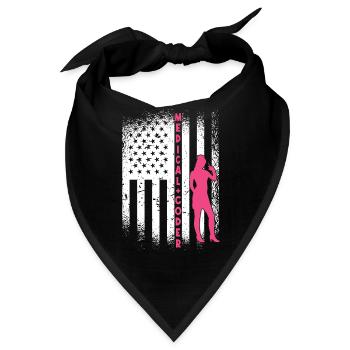 Medizinischer Assistent - Medizinischer Kodierer - Bandana - Schwarz - Vorne