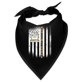Medizinischer Assistent - Medizinischer Kodierer - Bandana - Schwarz - Vorne