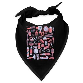 Frisör & Barbier - Bandana - Schwarz - Vorne