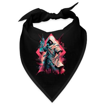 Epischer Gamer Cyber Assassine aus der Renaissance - Bandana - Schwarz - Vorne