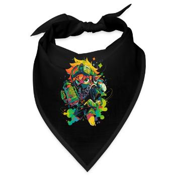Der Waldjunge: Cooles Design der Gaming-Legende - Bandana - Schwarz - Vorne