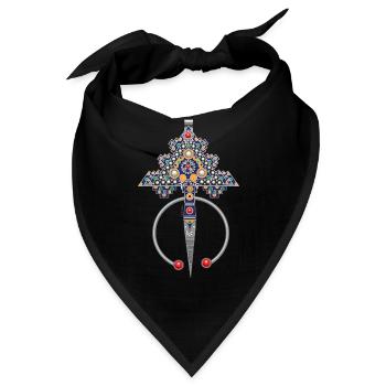 AMAZIGH MAROKKO BERBER - Bandana - Schwarz - Vorne