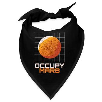 Occupy Mars Planet Weltall - Bandana - Schwarz - Vorne