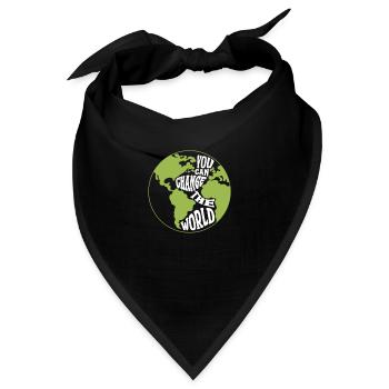 Klimawandel - Bandana - Schwarz - Vorne