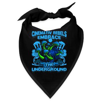 Underground Film, Independent Cinema, Horror - Bandana - Schwarz - Vorne
