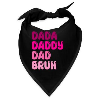 Lustiger Vatertag Dada Papa Papa Bruh - Bandana - Schwarz - Vorne