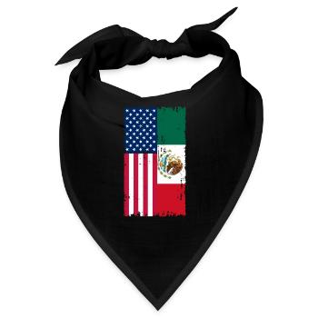Mexiko Mexikanisch Mexikaner Nation Geschenk - Bandana - Schwarz - Vorne