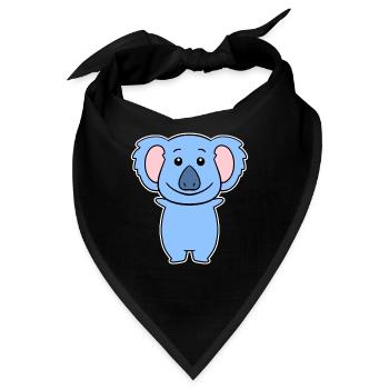Koala - Bandana - Schwarz - Vorne