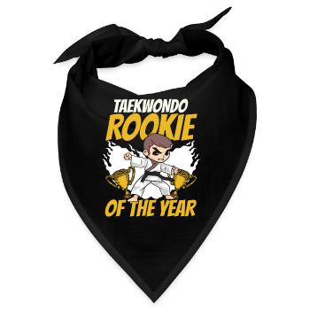Taekwondo Anfänger - Bandana - Schwarz - Vorne