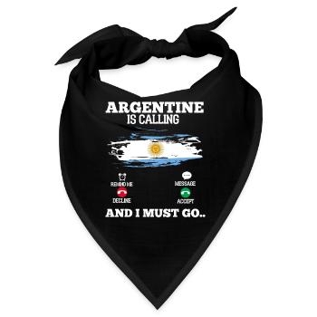 Argentinien - Bandana - Schwarz - Vorne
