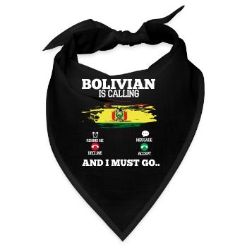 Bolivien - Bandana - Schwarz - Vorne