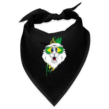 Brasilien - Bandana - Schwarz - Vorne