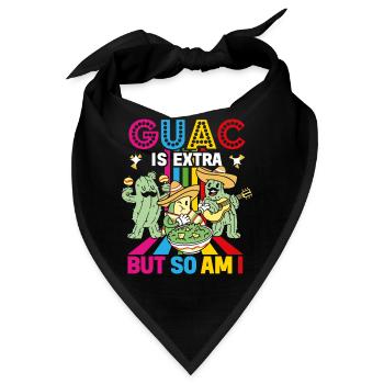 Avocado Guacamole Mexikanisch Mexiko Latino - Bandana - Schwarz - Vorne