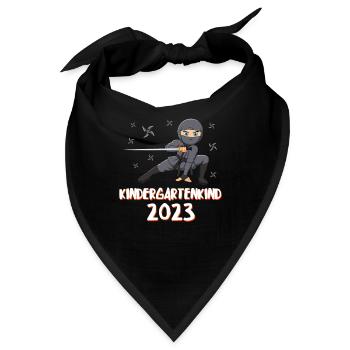 Kindergartenkind 2023 - Bandana - Schwarz - Vorne
