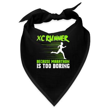 Xc-laufdesign Für Einen Xc-läufer Und Cc-läufer - Bandana - Schwarz - Vorne
