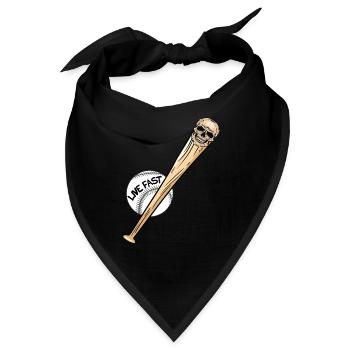 Baseball-Schädel Baseball Skull - Bandana - Schwarz - Vorne