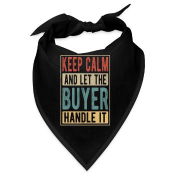 Käufer Retro Geschenk - Bandana - Schwarz - Vorne