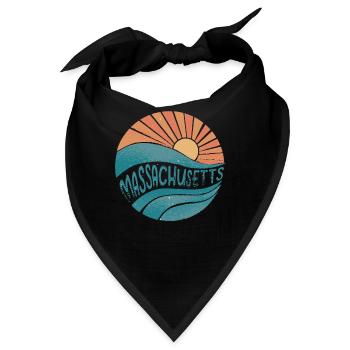 Massachusetts - Bandana - Schwarz - Vorne