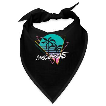 Massachusetts - Bandana - Schwarz - Vorne