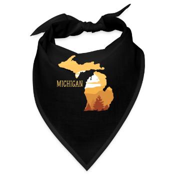 michigan - Bandana - Schwarz - Vorne