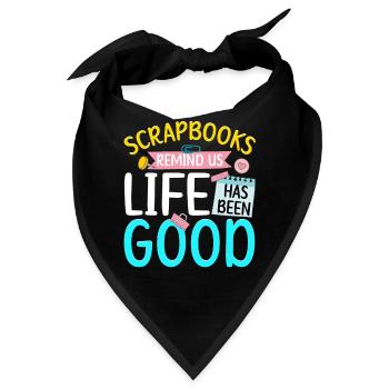 Scrapbooking Scrapbooker - Bandana - Schwarz - Vorne