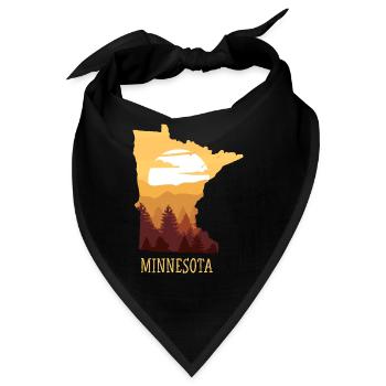 Minnesota - Bandana - Schwarz - Vorne
