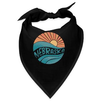 Nebraska - Bandana - Schwarz - Vorne
