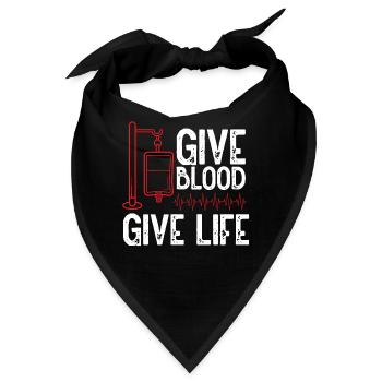 Gib Blut, Gib Leben - Bandana - Schwarz - Vorne