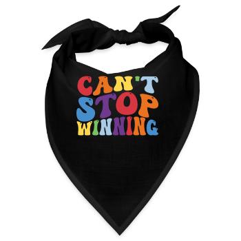 Ich kann nicht aufhören zu gewinnen - Bandana - Schwarz - Vorne