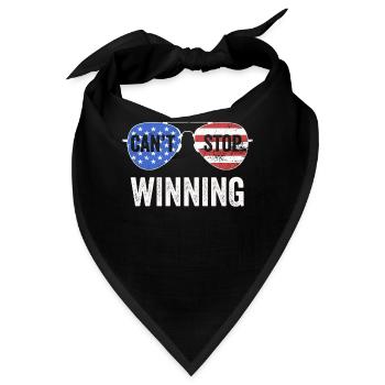 Ich kann nicht aufhören zu gewinnen - Bandana - Schwarz - Vorne