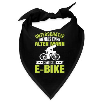 Ebike Ebiker Ebike Mountainbike Fahrrad Mtb - Bandana - Schwarz - Vorne