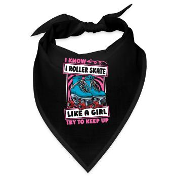 Rollschuhe Rollschuhlaufen - Bandana - Schwarz - Vorne