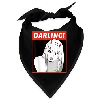 Anime Darling Arigato Senpai Hentai - Bandana - Schwarz - Vorne