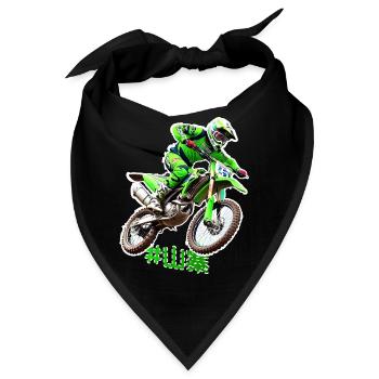Motocross Stuntman - Bandana - Schwarz - Vorne