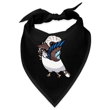 Lachender Hans Vogel Jägerliest Kawaii Emoticon - Bandana - Schwarz - Vorne
