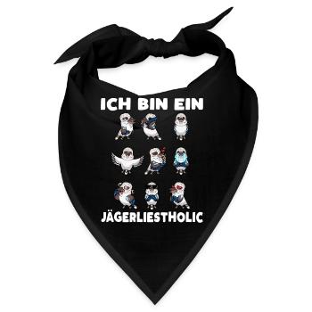 Lachender Hans Vogel Jägerliest Emoticon - Bandana - Schwarz - Vorne