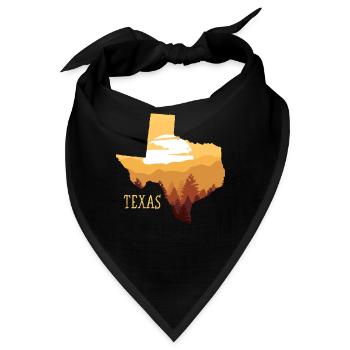 Texas - Bandana - Schwarz - Vorne