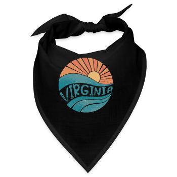 Virginia - Bandana - Schwarz - Vorne