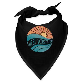 West Virginia - Bandana - Schwarz - Vorne